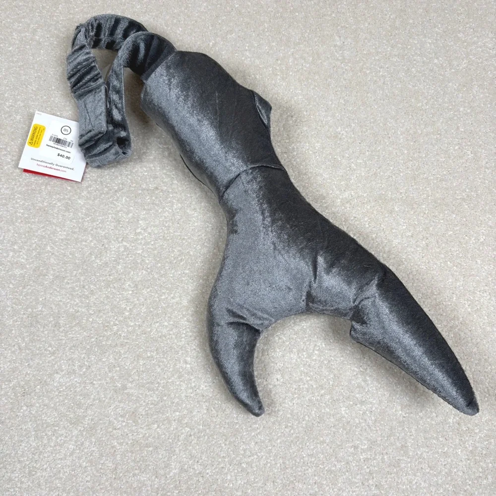 Hanna Andersson Kids Shark Tail Costume Accessory Plush Gray Halloween New